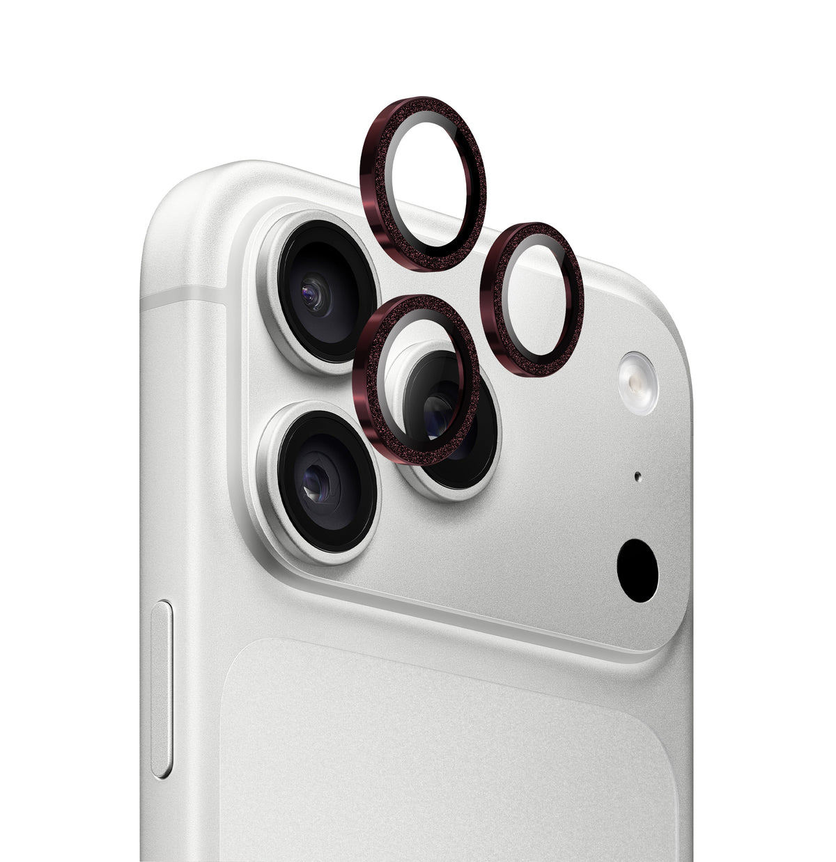 Cerchietti Copri Fotocamera Glitter Bordeaux
