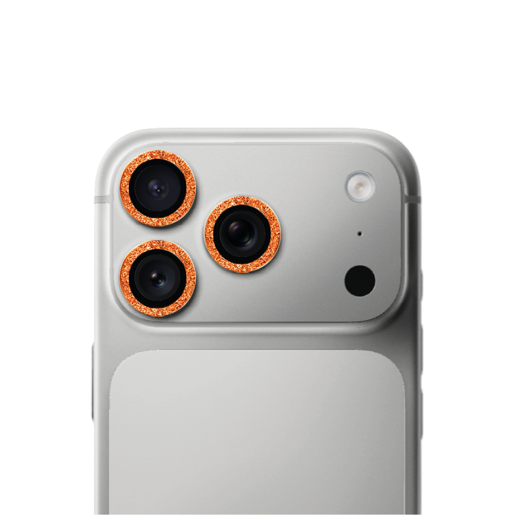 Anillos Protectores Glitter Naranja