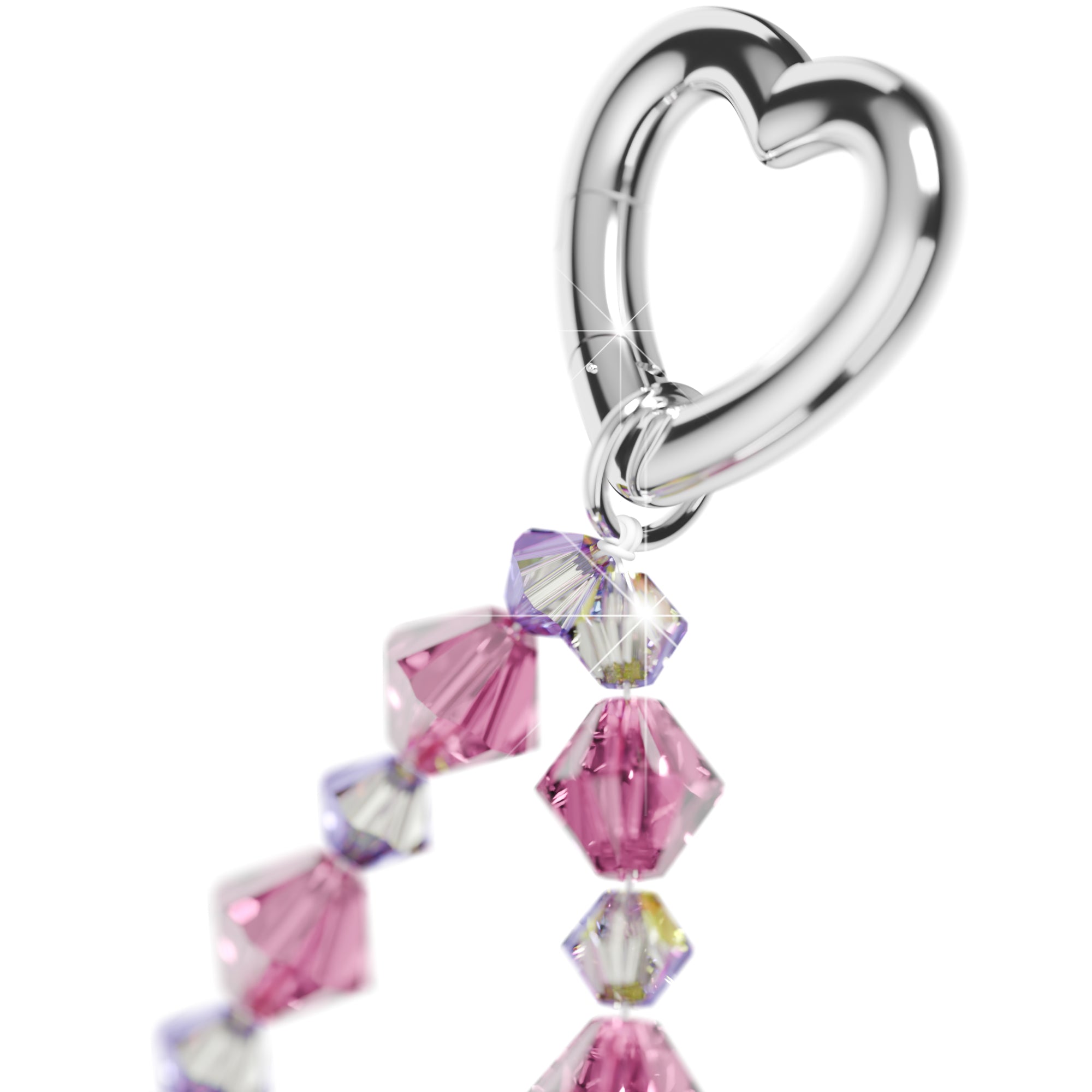 Crystal Phone Strap Rose