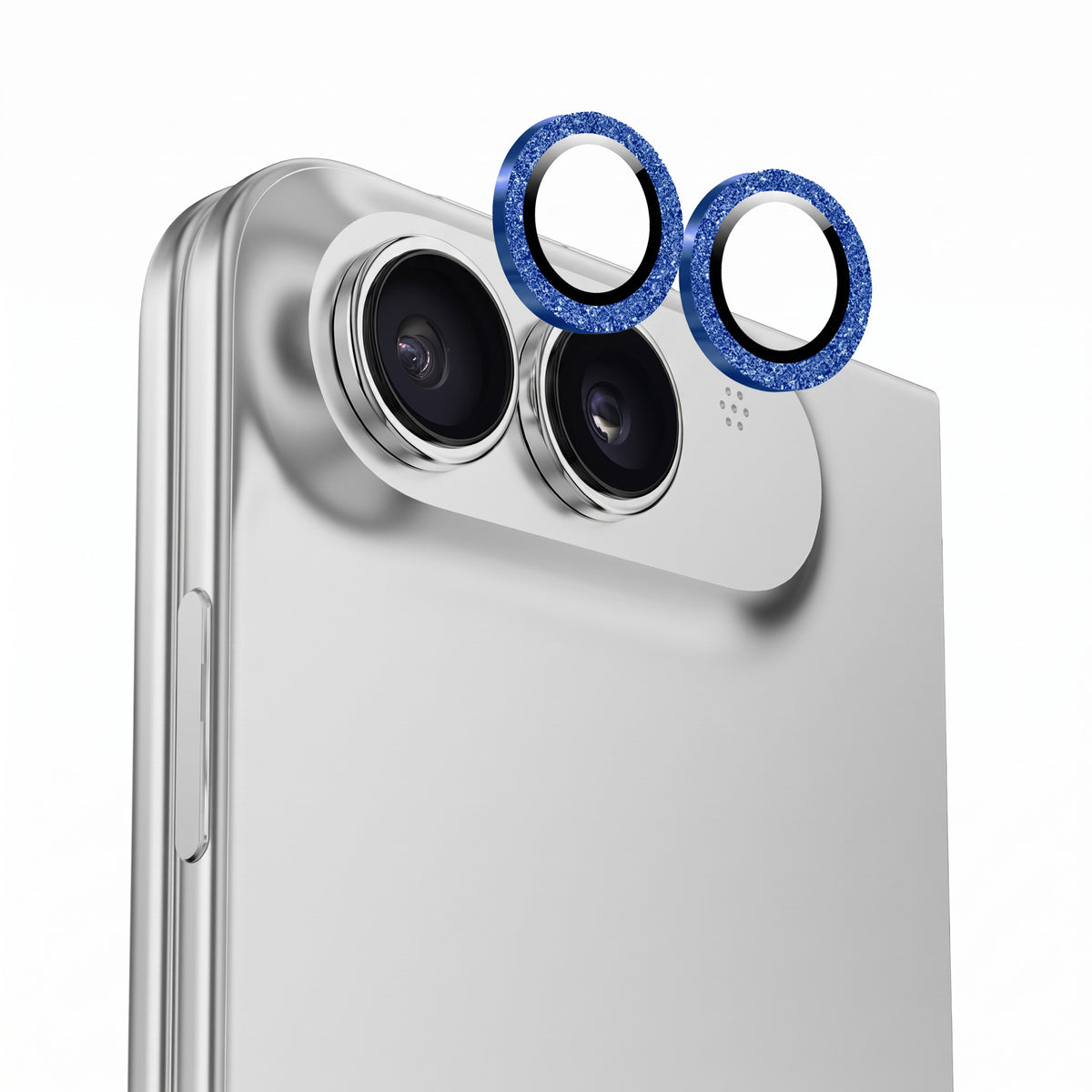 Cerchietti Copri Fotocamera Glitter Blu