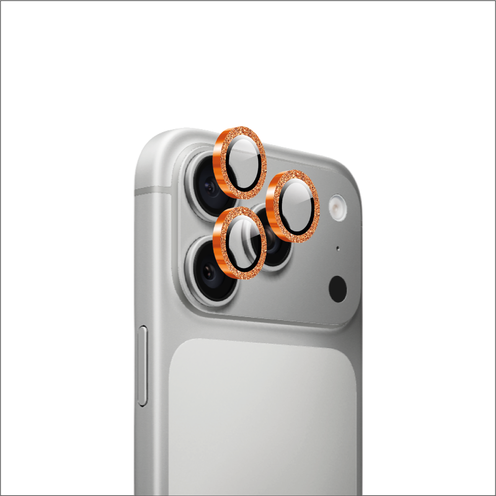 Anillos Protectores Glitter Naranja