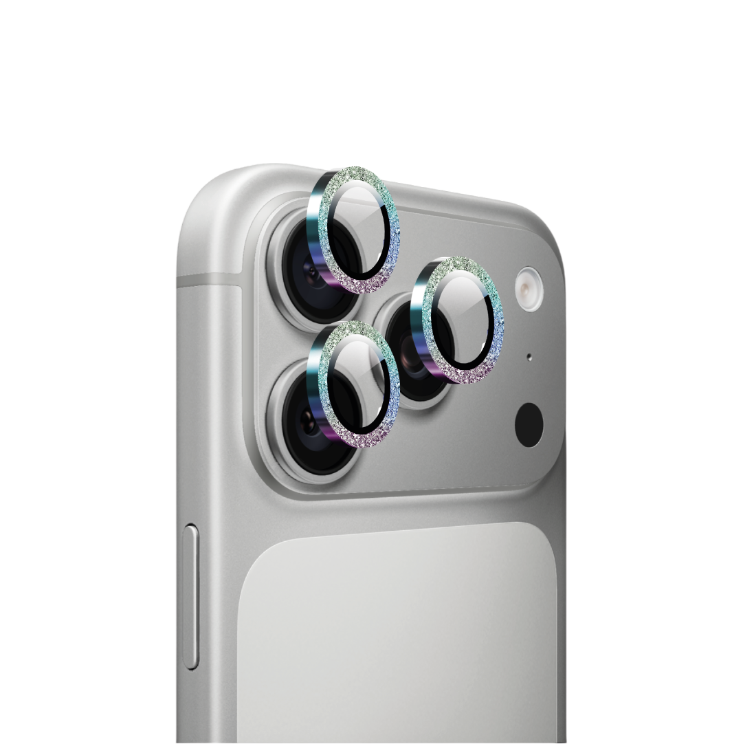 Cerchietti Copri Fotocamera Glitter Arcobaleno