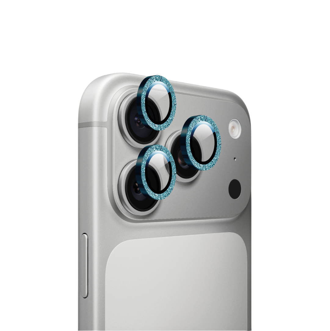 Cerchietti Copri Fotocamera Glitter Azzurro