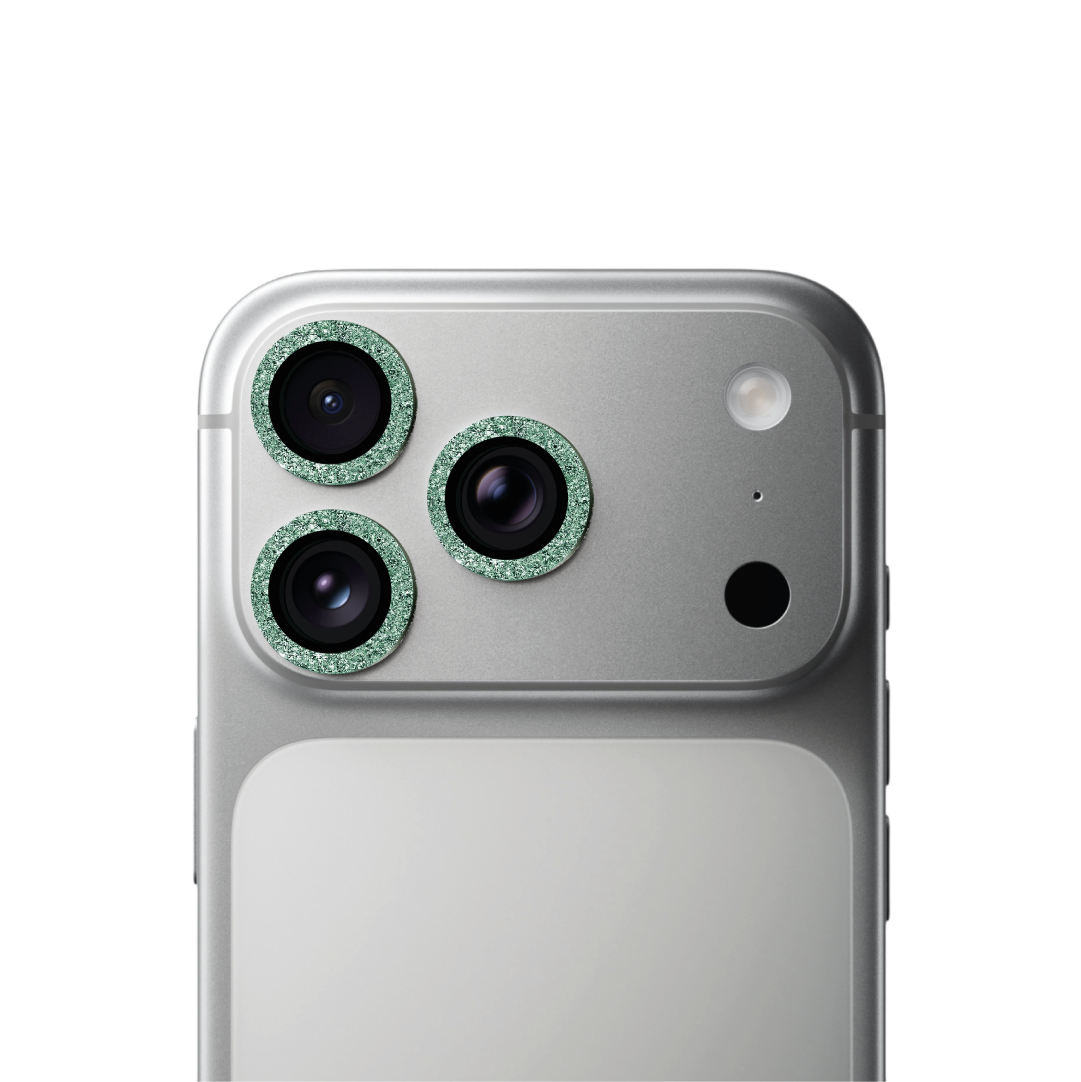 Cerchietti Copri Fotocamera Glitter Verde Chiaro