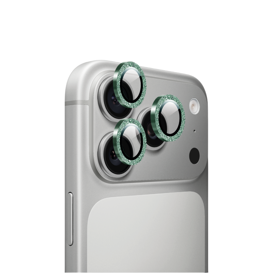 Cerchietti Copri Fotocamera Glitter Verde Chiaro