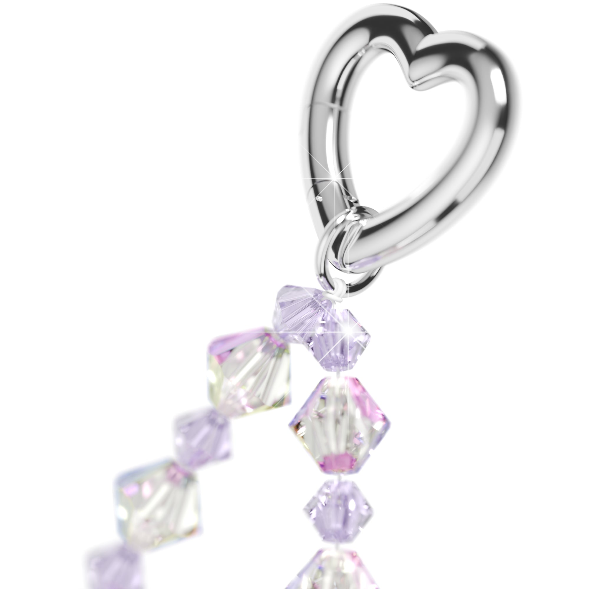 Crystal Phone Strap Violet